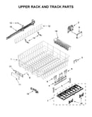 Upper rack and track parts