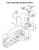 Pump, washarm and motor parts