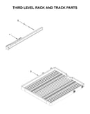 Third level rack and track parts