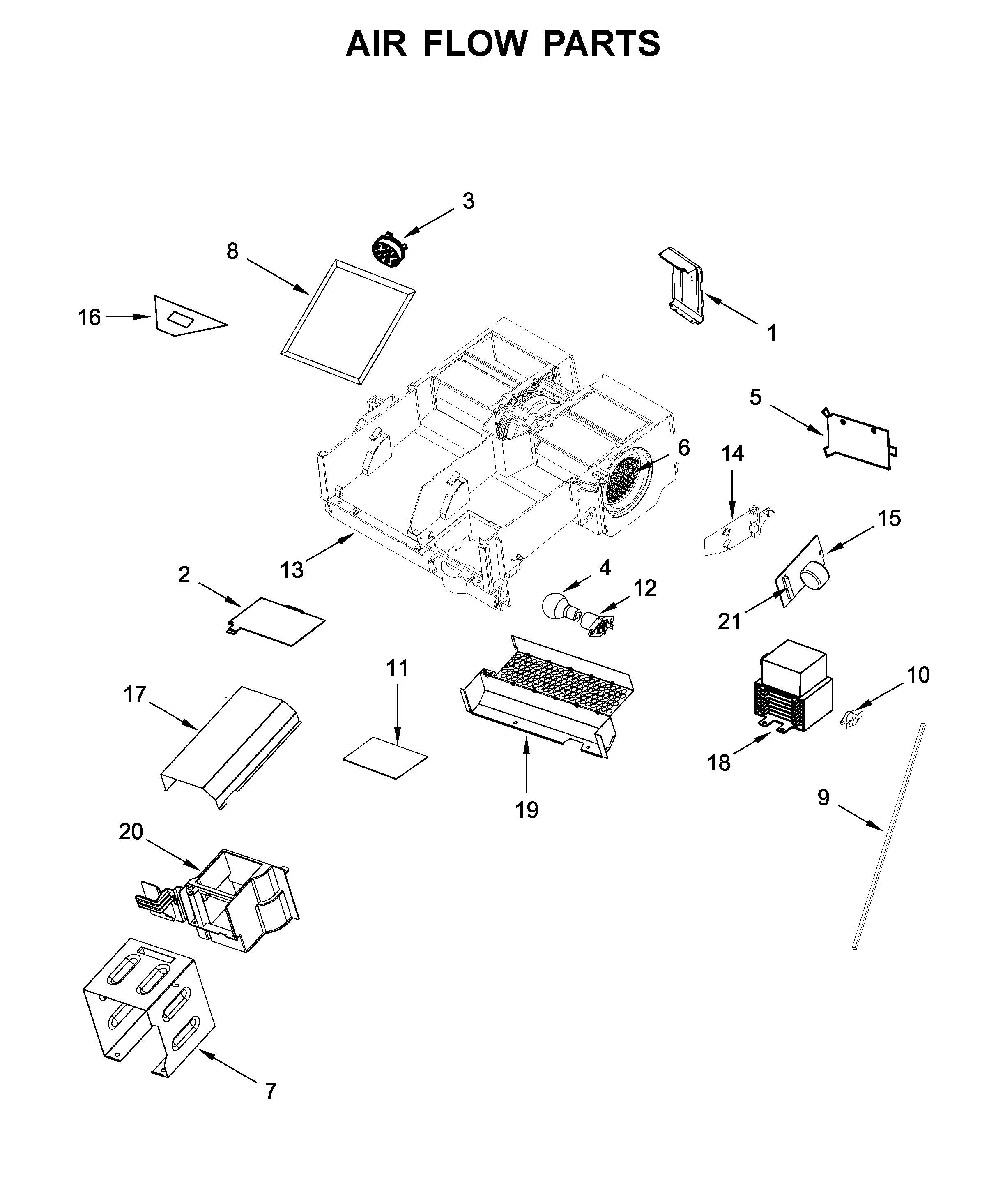 Air flow parts
