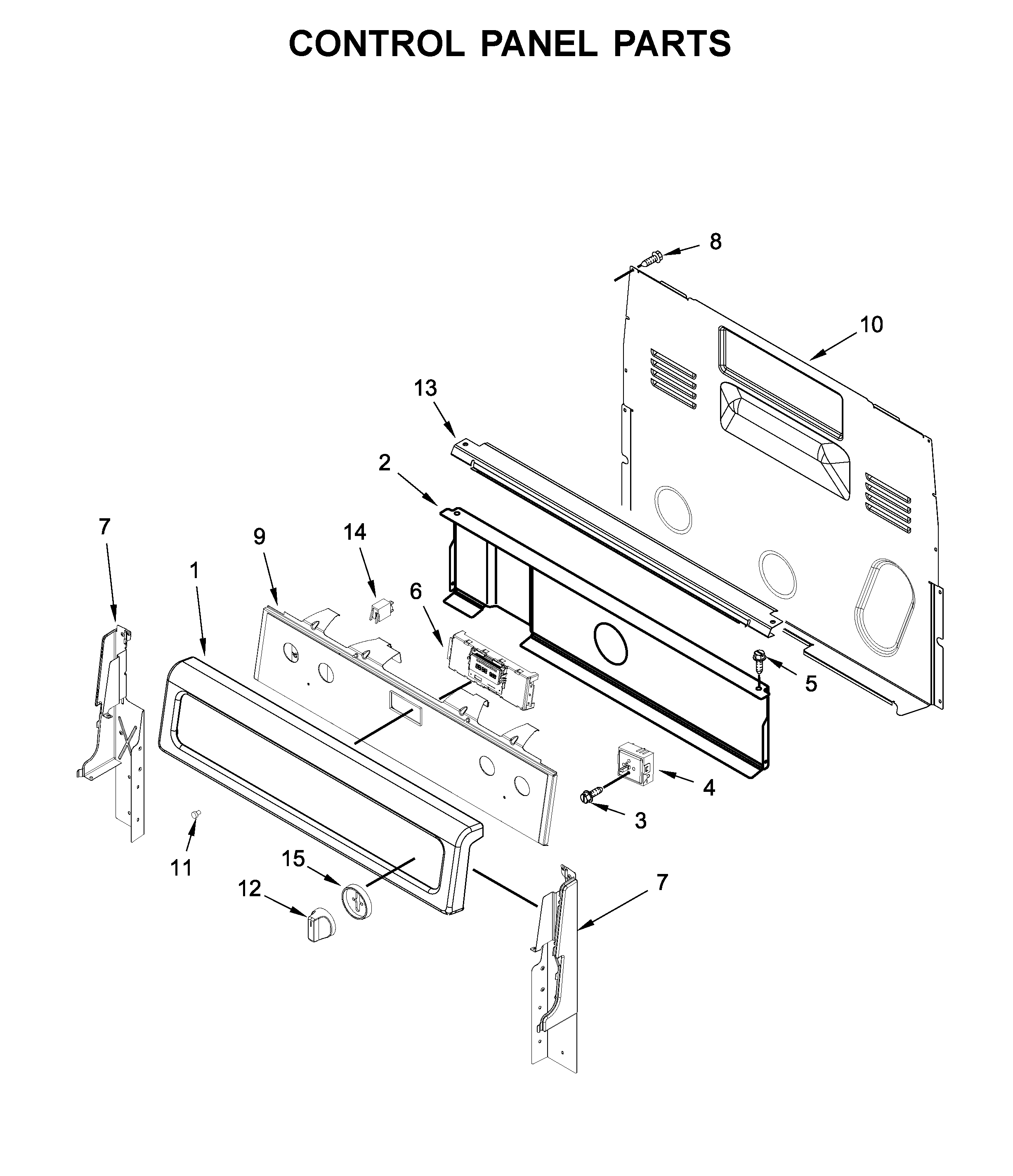 CONTROL PANEL PARTS