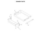 Whirlpool YWFE745H0FH2 drawer parts diagram