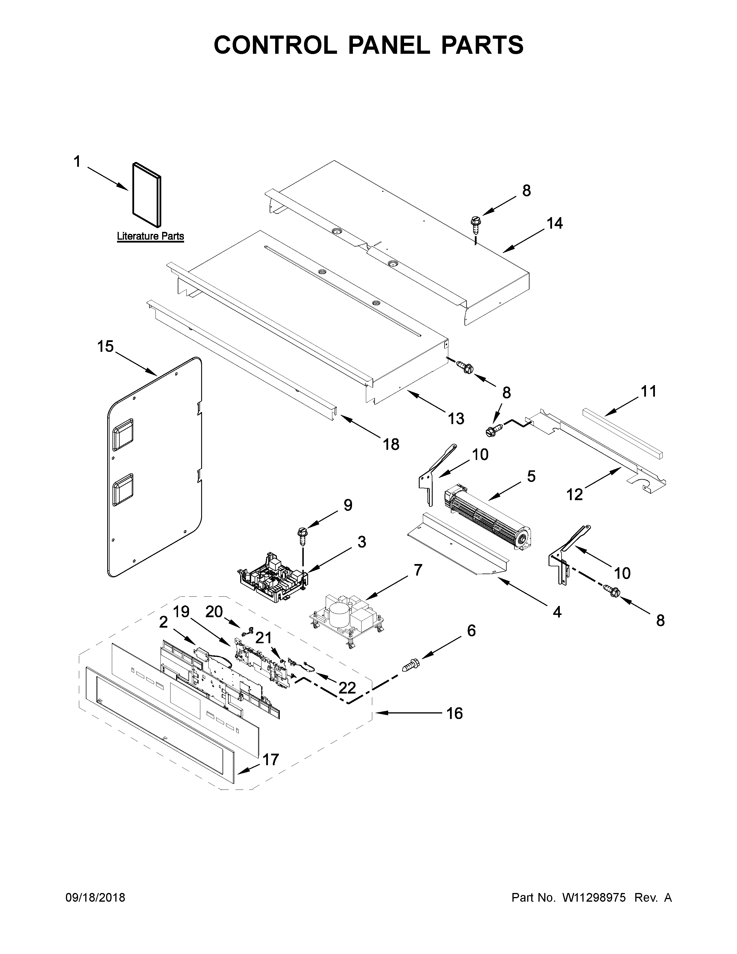 Control panel parts