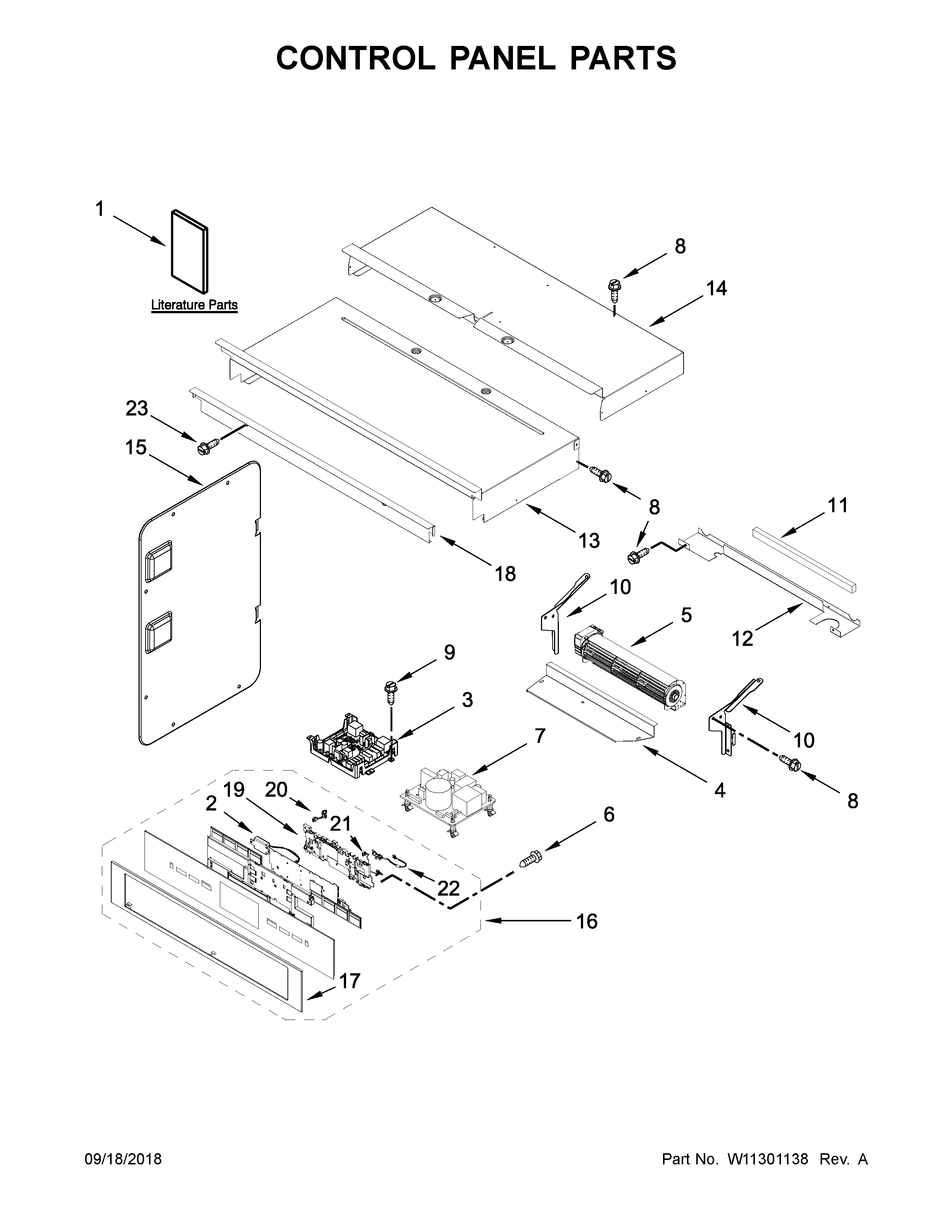 Control panel parts