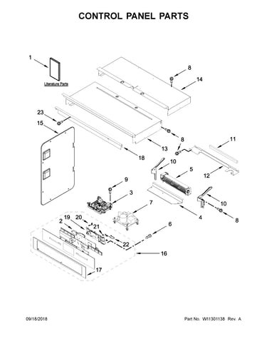 Control panel parts