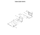 Jenn-Air JMW2430DP03 oven door parts diagram