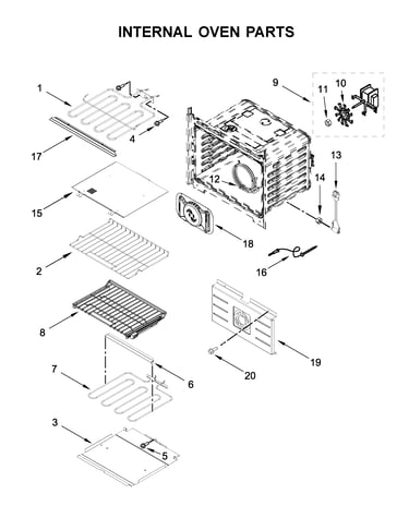 Internal oven parts
