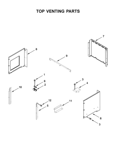 Top venting parts