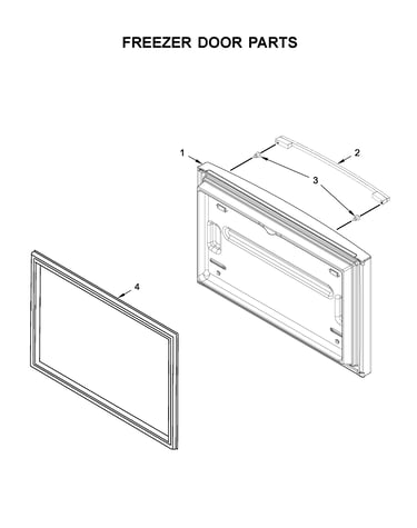 Freezer door parts