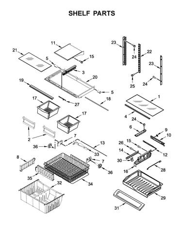 Shelf parts