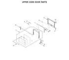 Whirlpool WOD77EC0HS01 upper oven door parts diagram