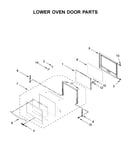 Lower oven door parts