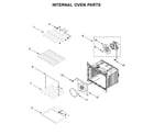 Whirlpool WOD77EC0HV01 internal oven parts diagram