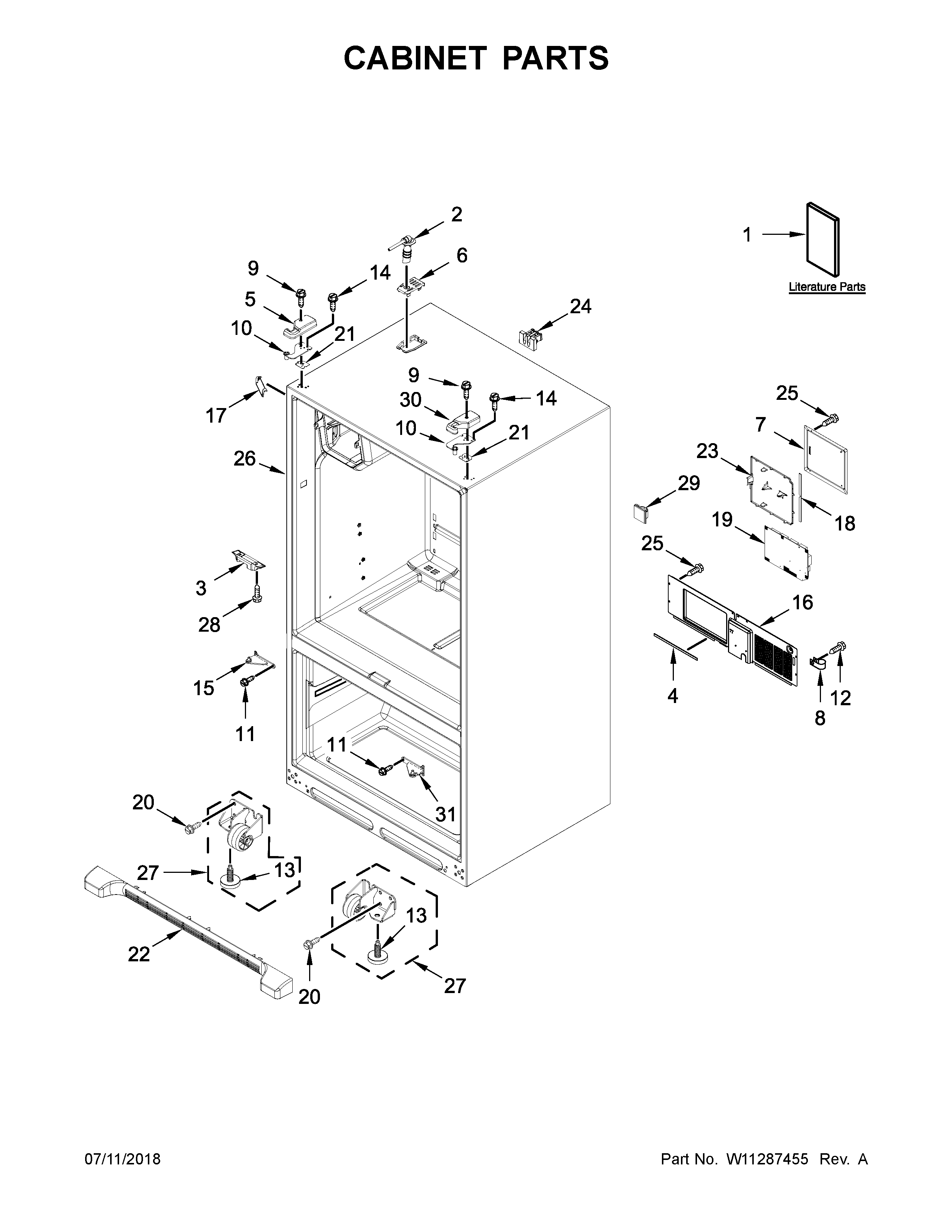 Cabinet parts