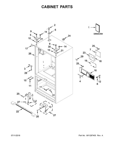Cabinet parts