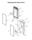 Refrigerator door parts