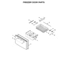 Ikea IX7DDEXGZ002 freezer door parts diagram
