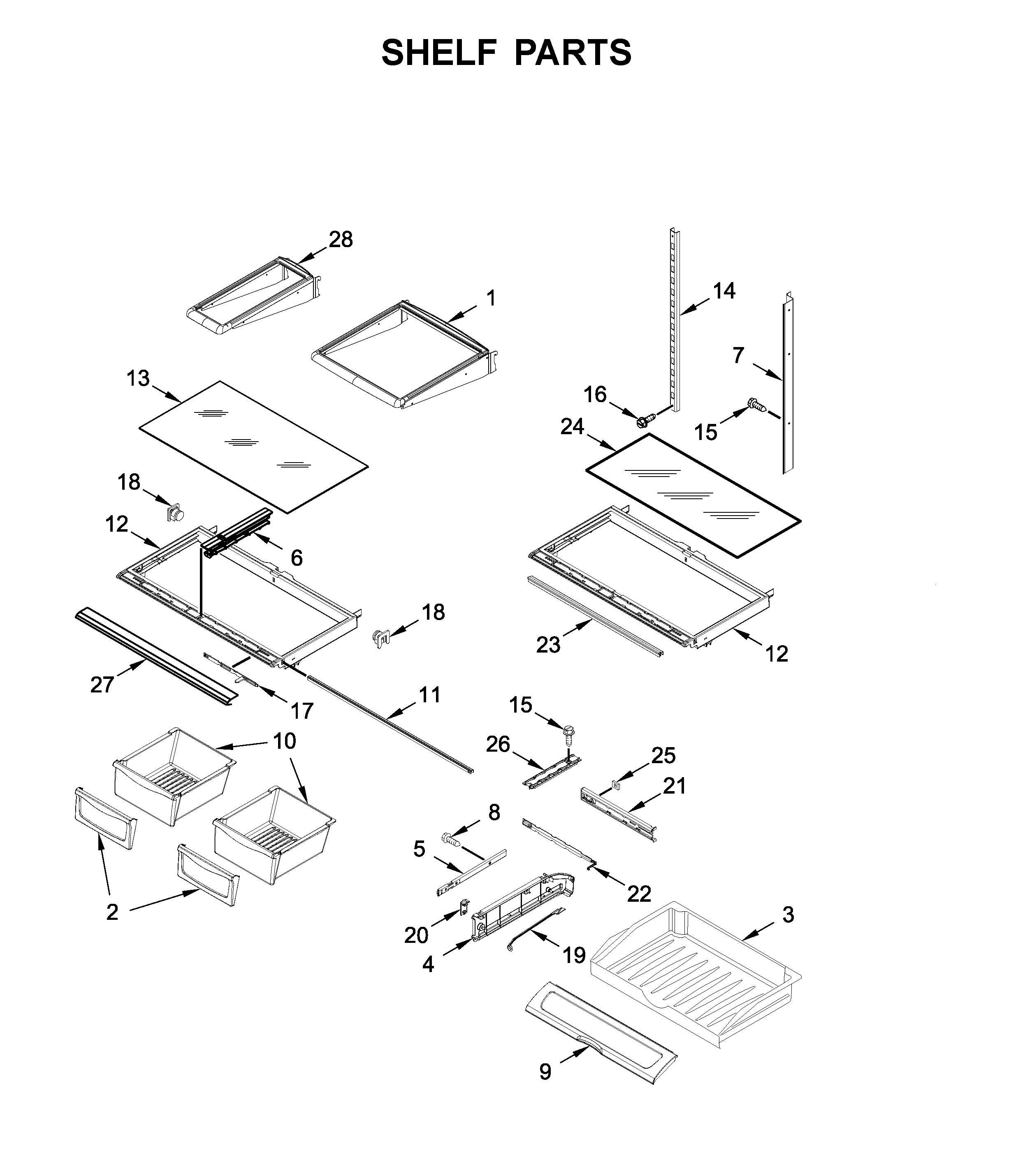 Shelf parts