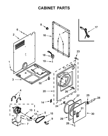 Cabinet parts