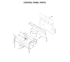 Whirlpool WFE775H0HB1 control panel parts diagram