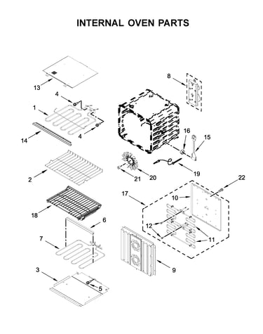 Internal oven parts