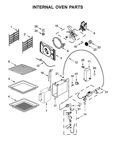Internal oven parts