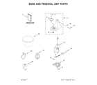KitchenAid KSM3311XFW0 base and pedestal unit parts diagram
