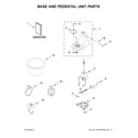 KitchenAid KSM3311XCU0 base and pedestal unit parts diagram