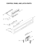 Control panel and latch parts