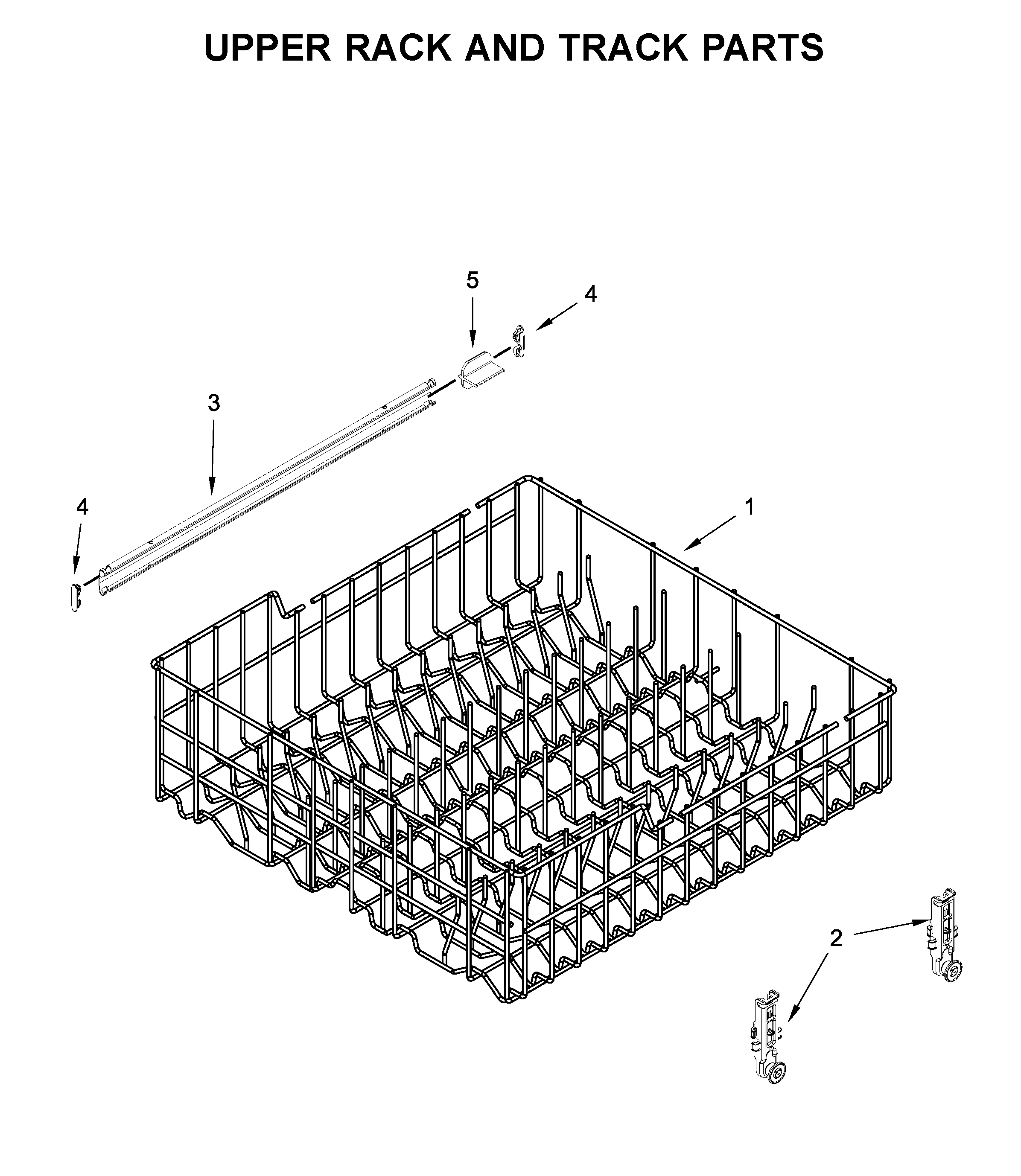 UPPER RACK AND TRACK PARTS