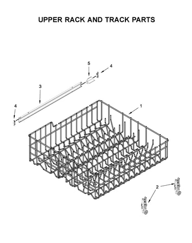 Upper rack and track parts