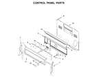 Whirlpool WFE745H0FS2 control panel parts diagram