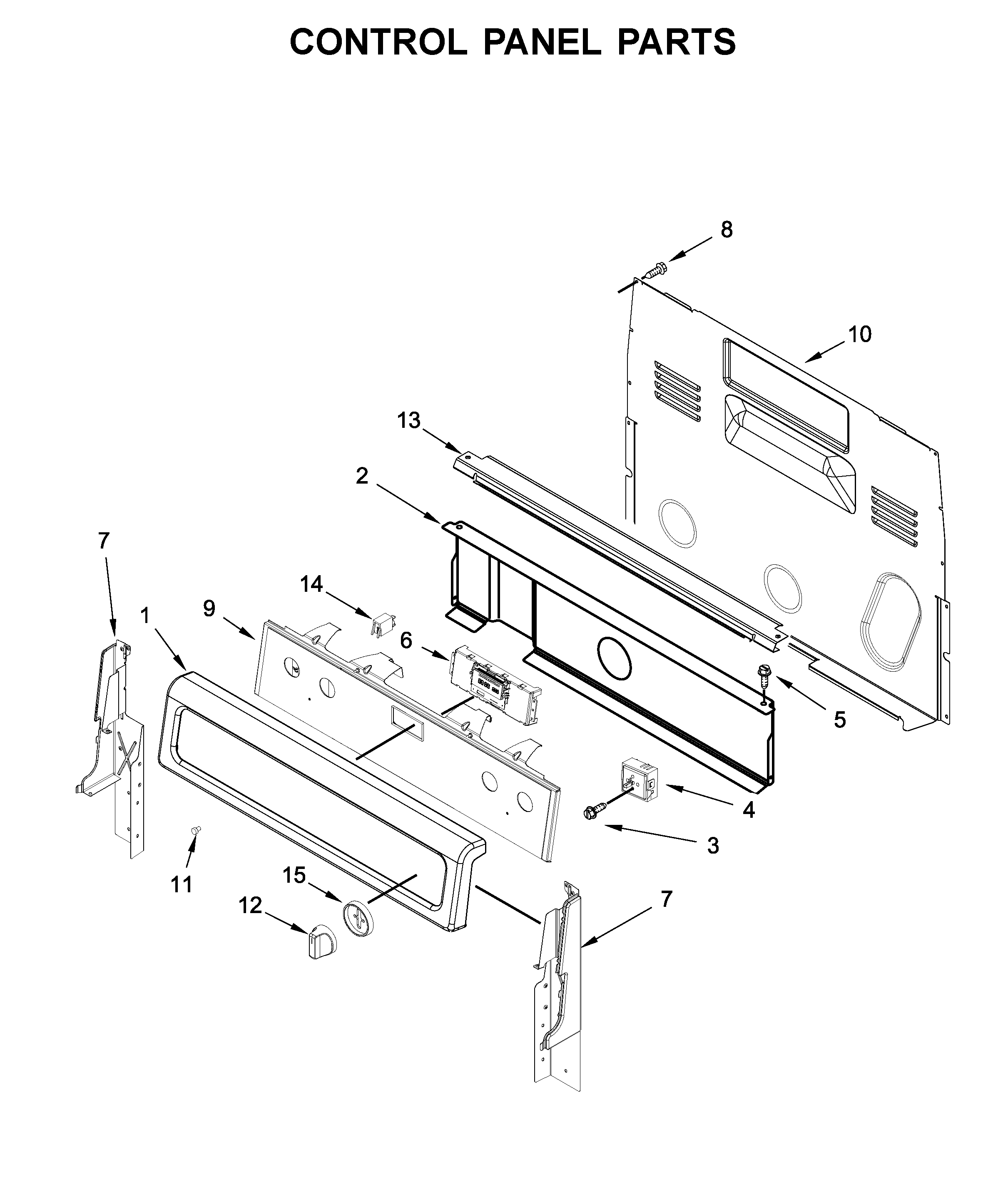 Control panel parts