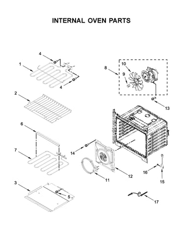Internal oven parts