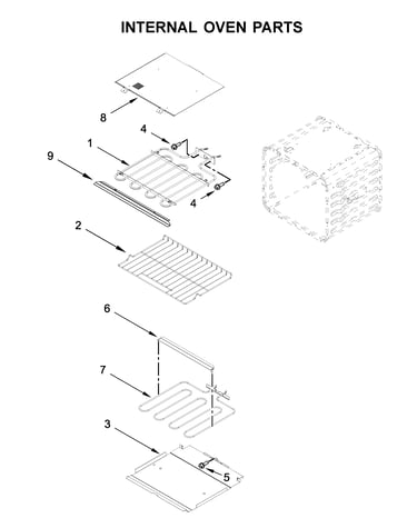 Internal oven parts
