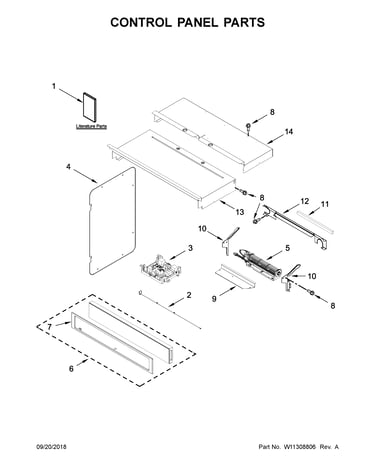 Control panel parts