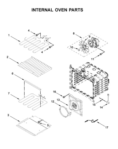 Internal oven parts