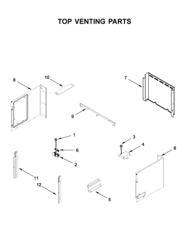 Top venting parts