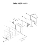 Oven door parts