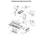 Amana YAMV2307PFS0 interior and ventilation parts diagram