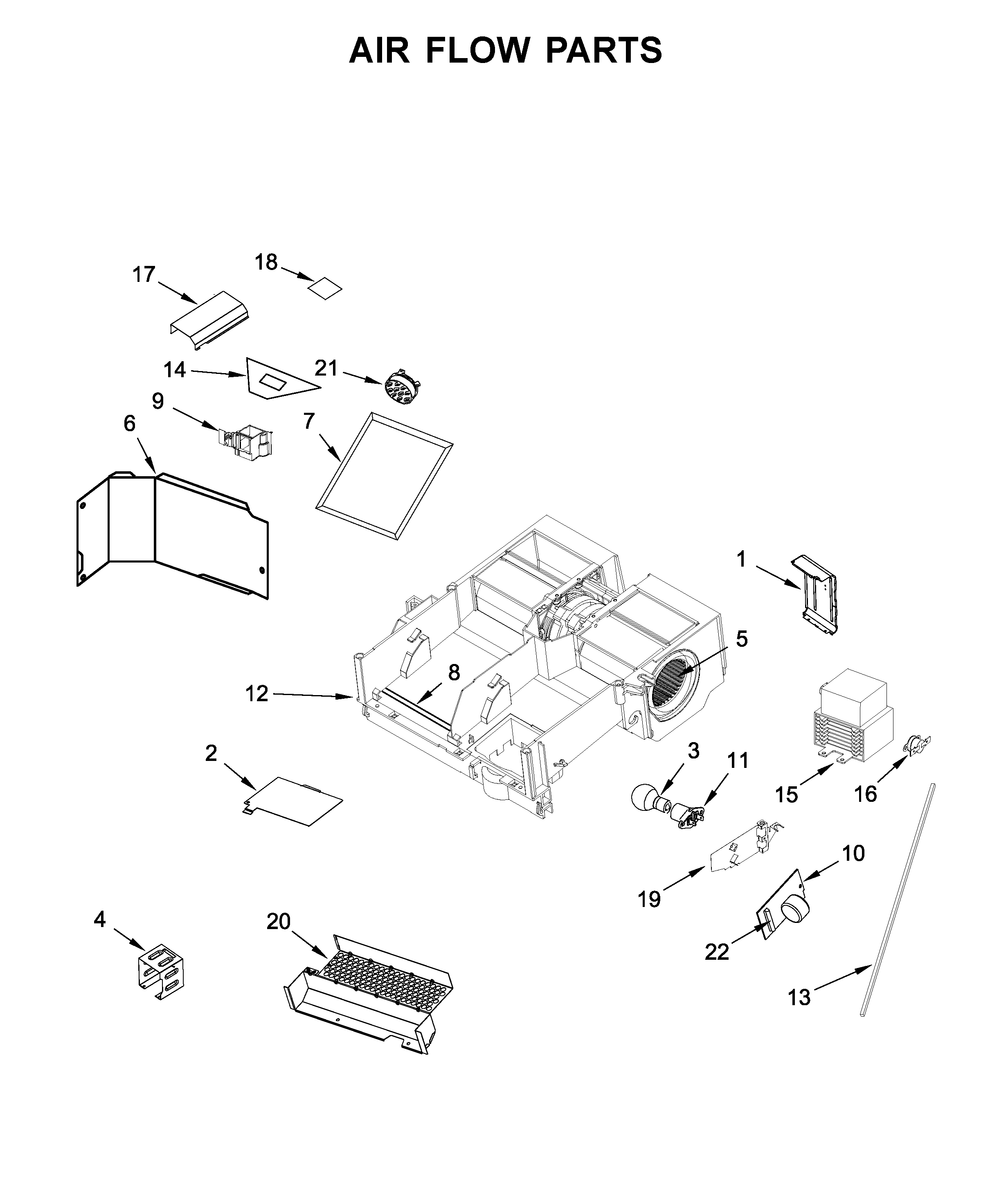 Air flow parts