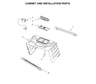 Maytag YMMV4205FW0 cabinet and installation parts diagram