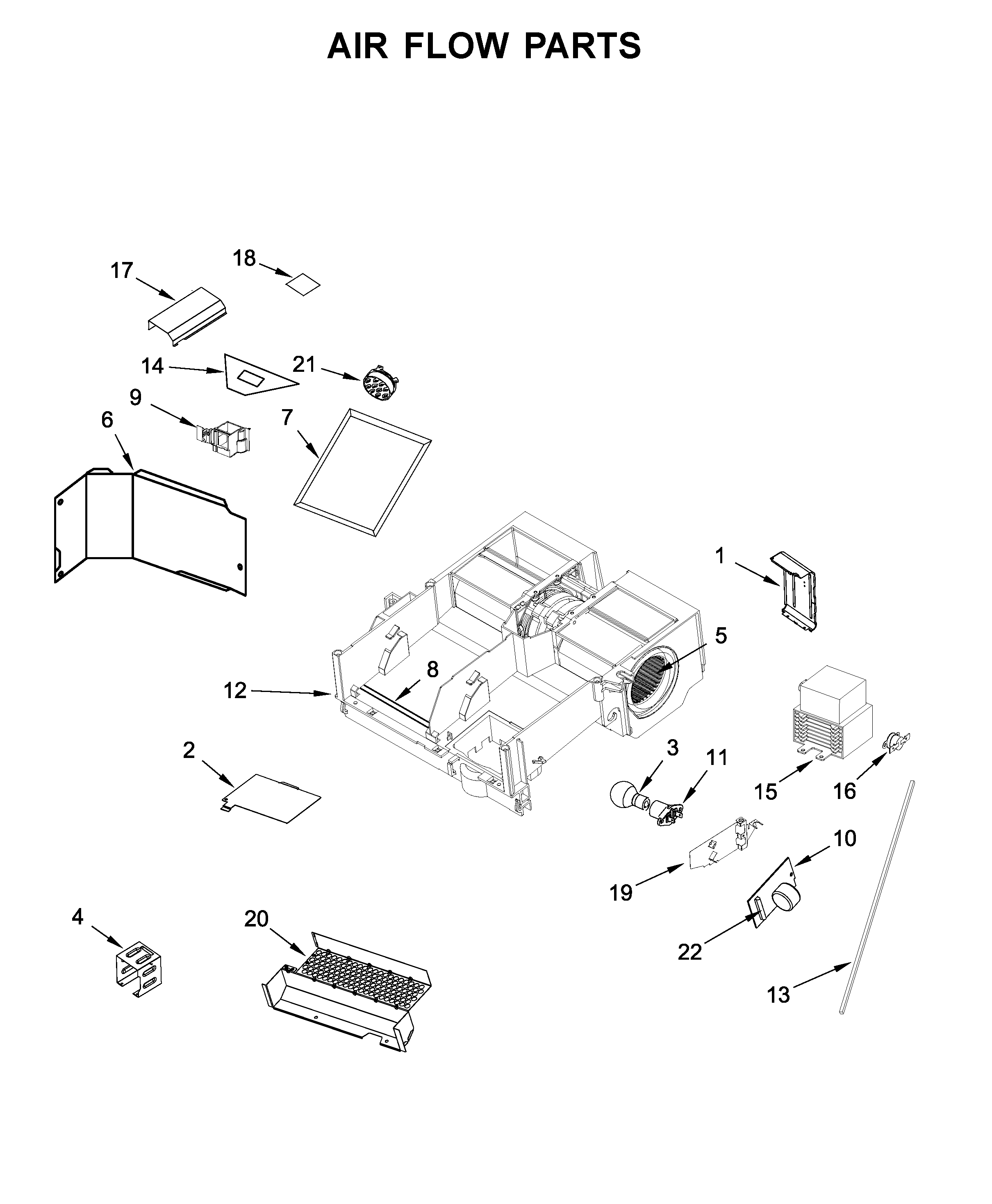 Air flow parts