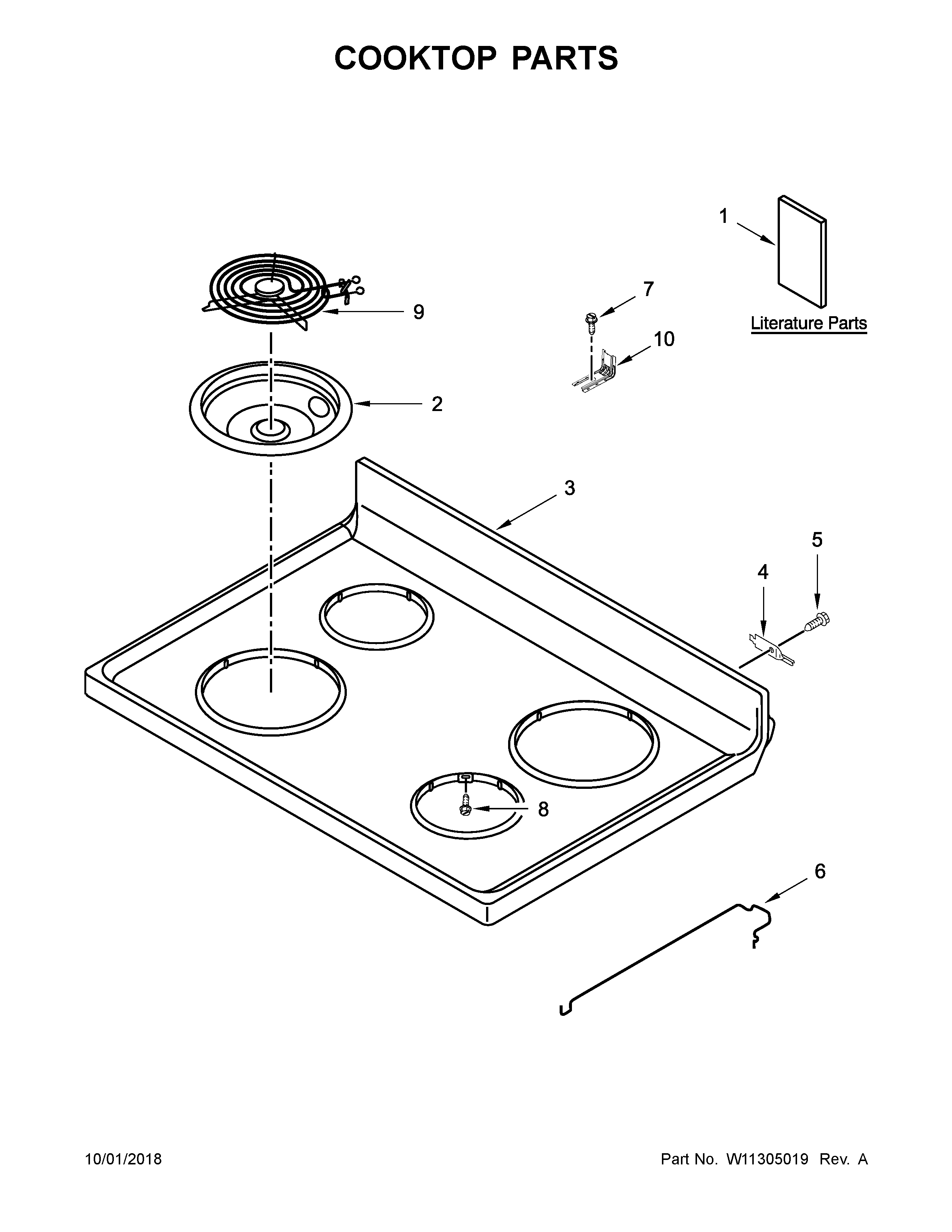 Cooktop parts