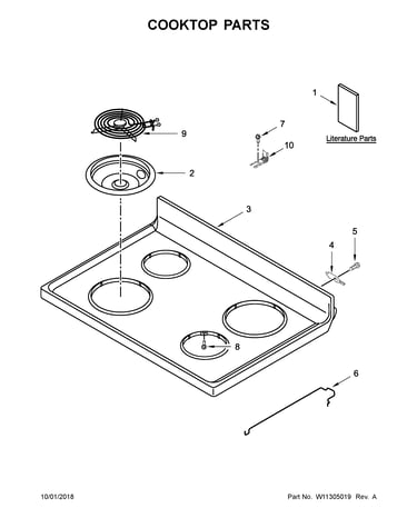 Cooktop parts