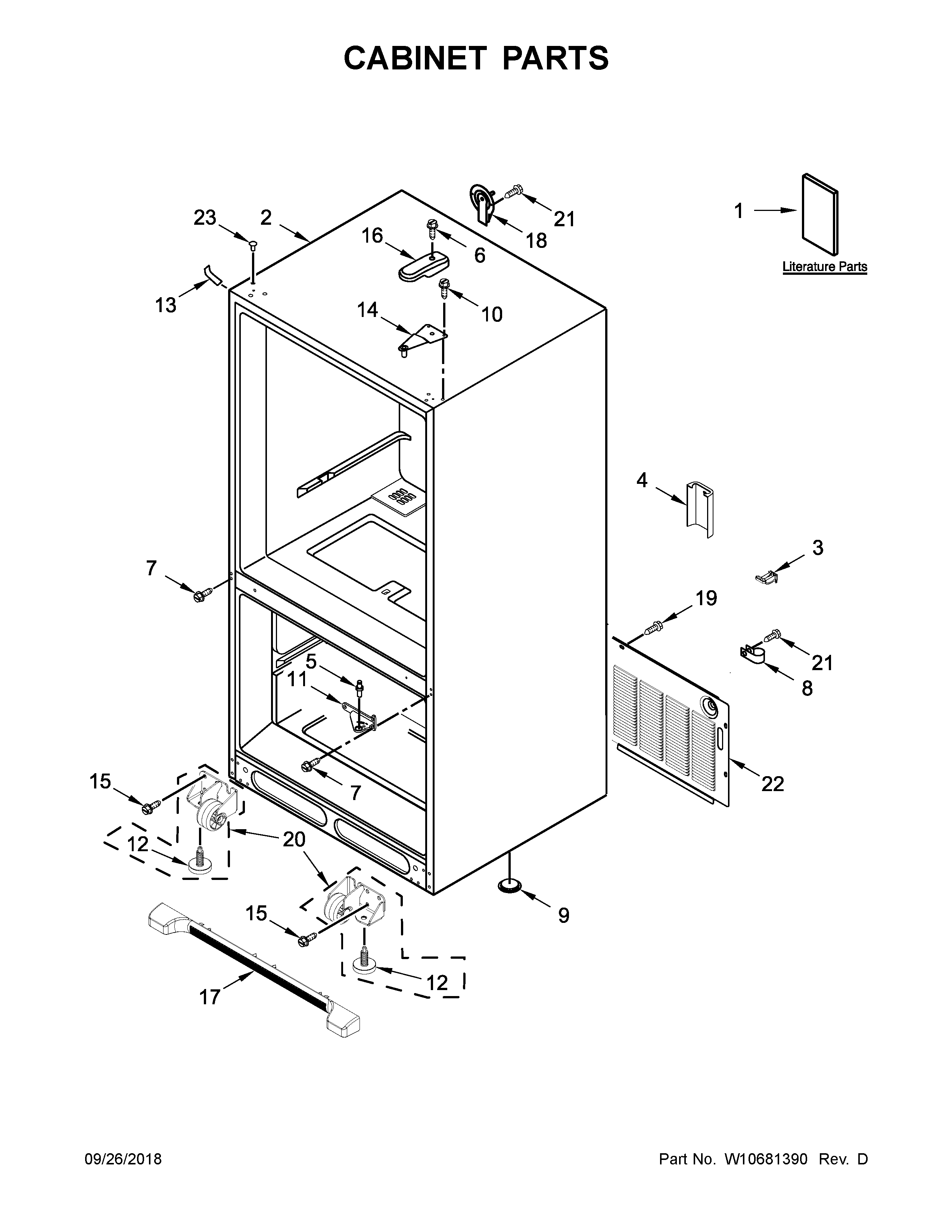 Cabinet parts