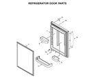 Whirlpool WRB329DMBB00 refrigerator door parts diagram