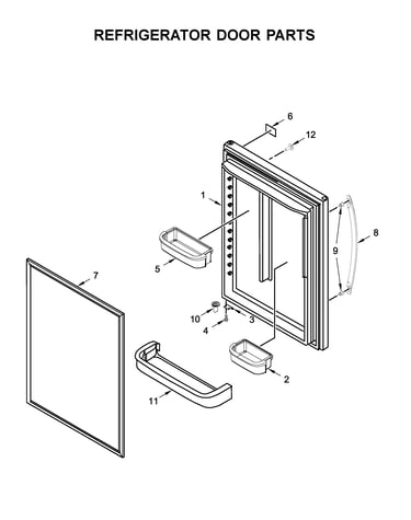 Refrigerator door parts