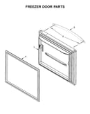 Freezer door parts