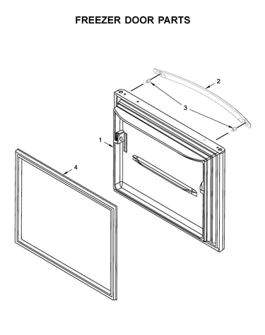 Freezer door parts